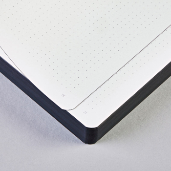 Nuuna, Notizbuch,Flex-Cover aus recyceltem Leder Seiten Punktraster,schwarz und weiss,Future Plans detail Seite